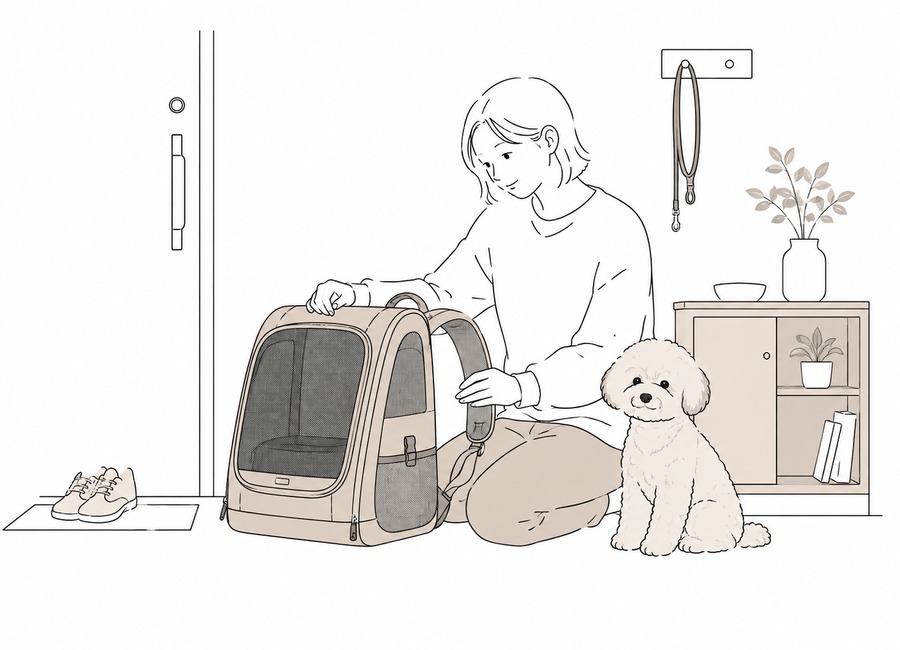犬用リュックはJRに持ち込める？電車の条件とキャリーの選び方の画像