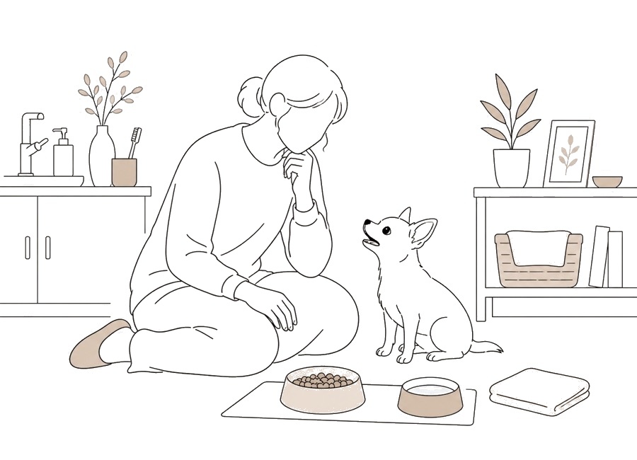 犬の口が臭い時、まず口の中と食べ方を見る。の画像