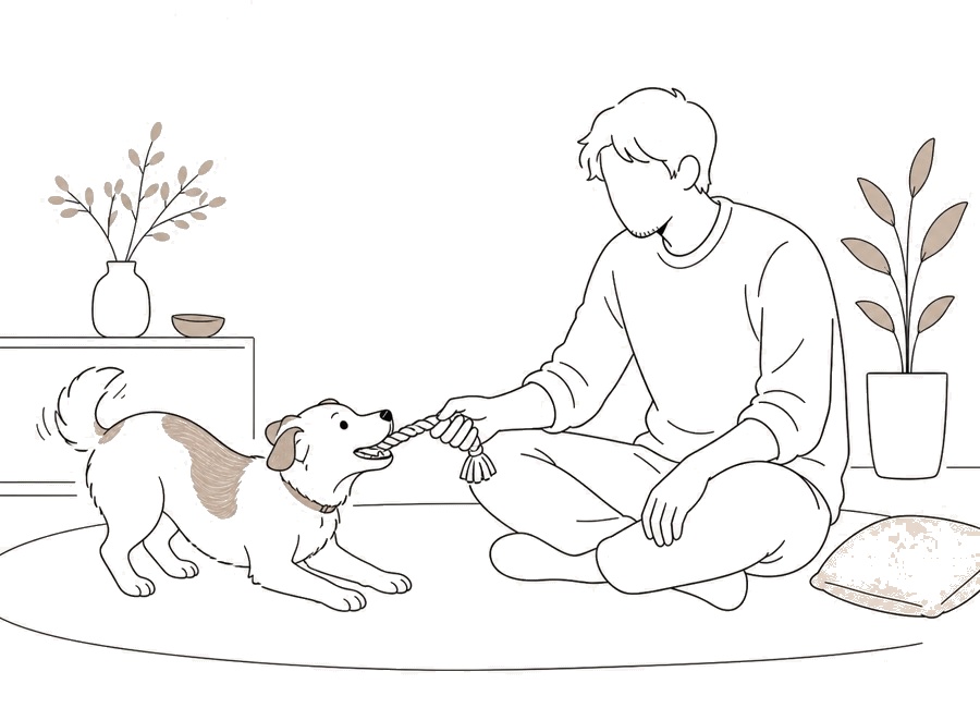 犬の甘噛みは叱る前に、理由を分けて見る。の画像
