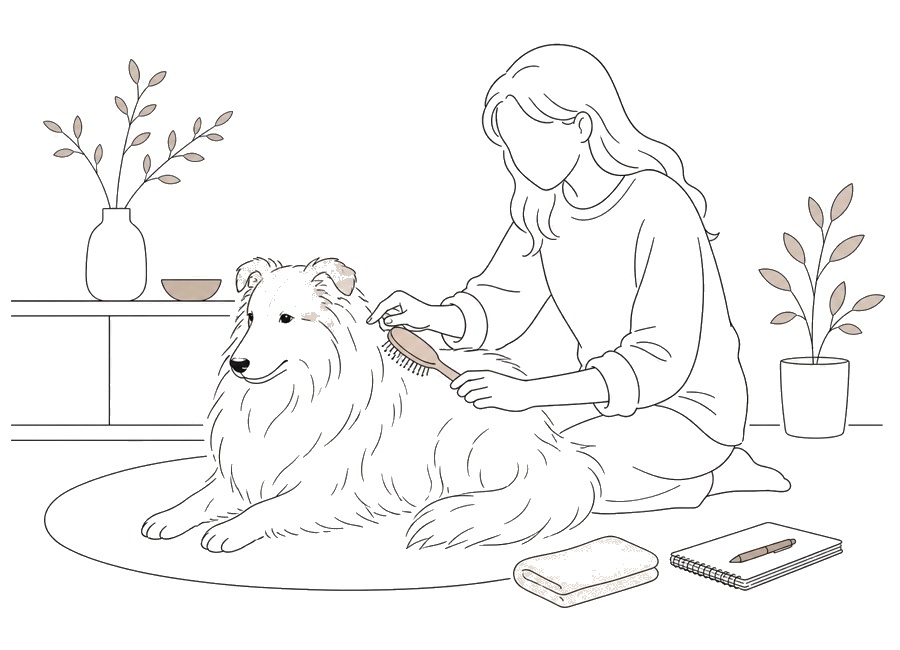 犬のフケが増えた時に見ること。の画像