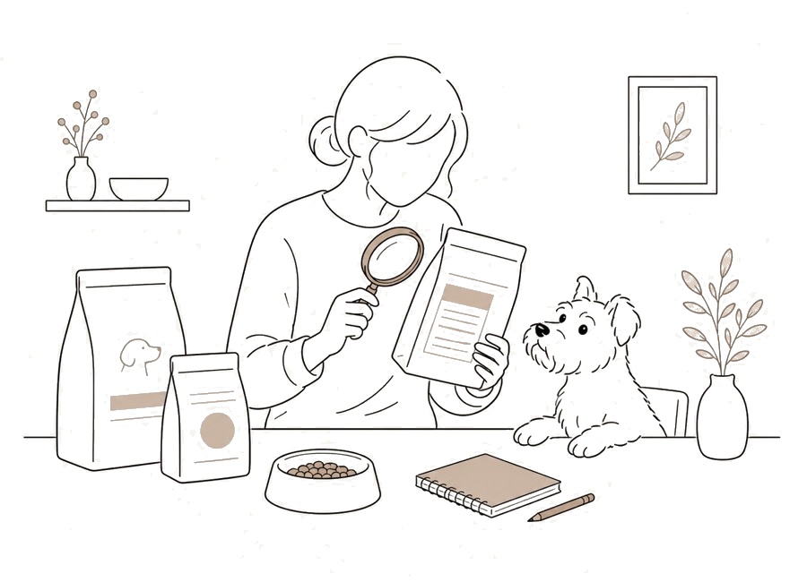 犬用フードを選ぶ時に、まず見る表示。の画像