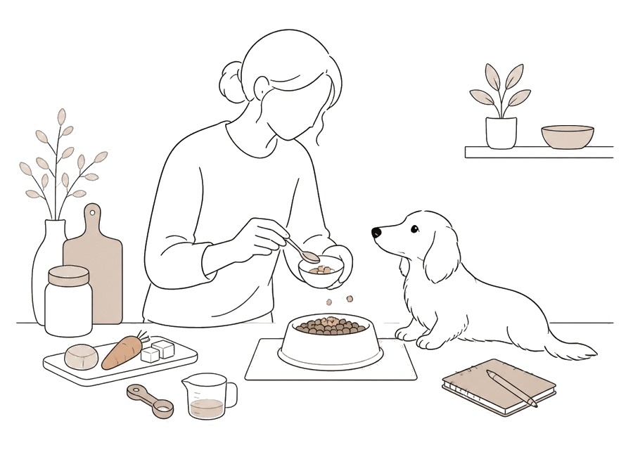 犬のご飯にトッピングする前に見ること。の画像