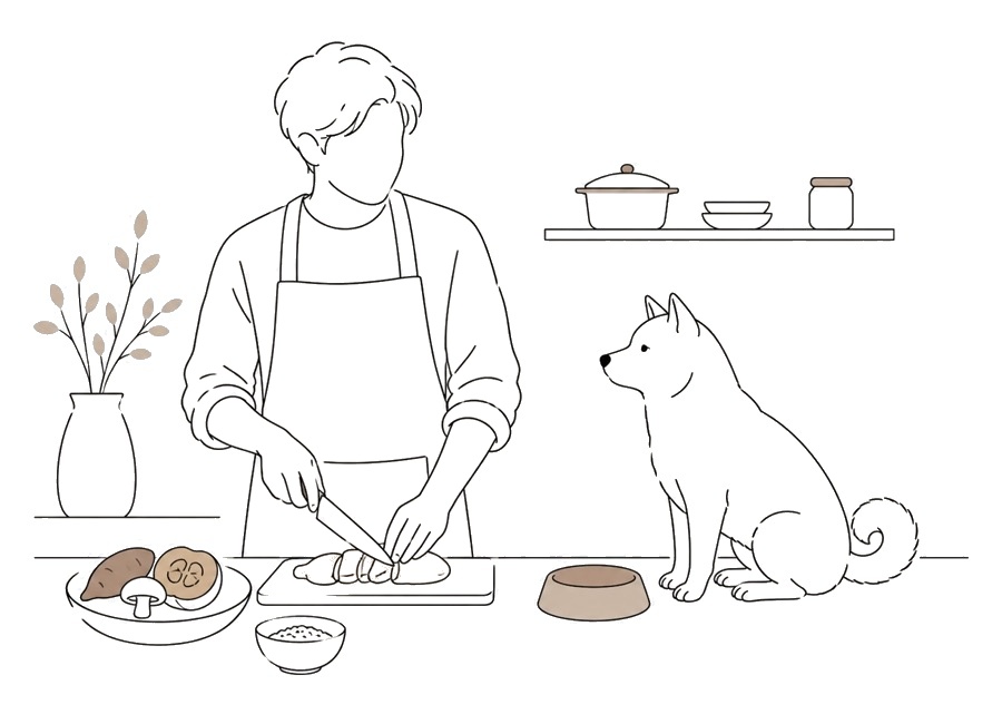 犬の手作りご飯を始める前に。主食にする前の注意点。の画像