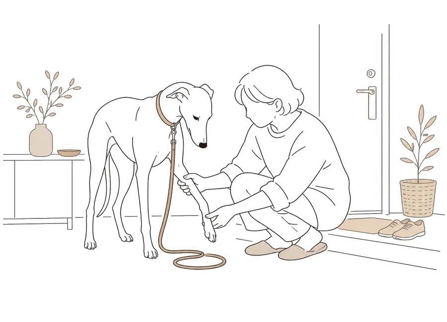 犬が足を引きずる時、歩かせる前に見ること。の画像