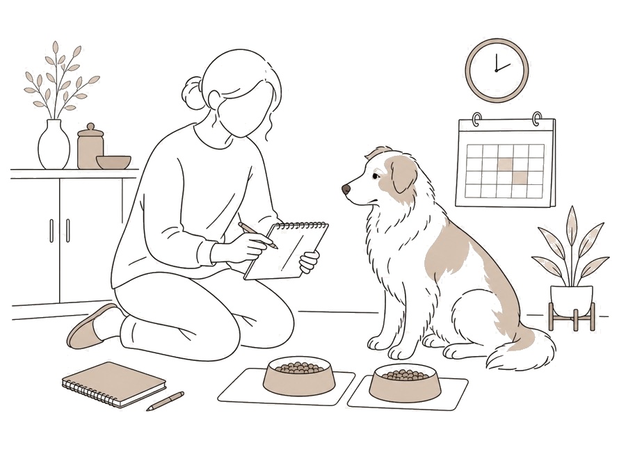 犬のご飯の回数は、年齢と食べ方で見直す。の画像