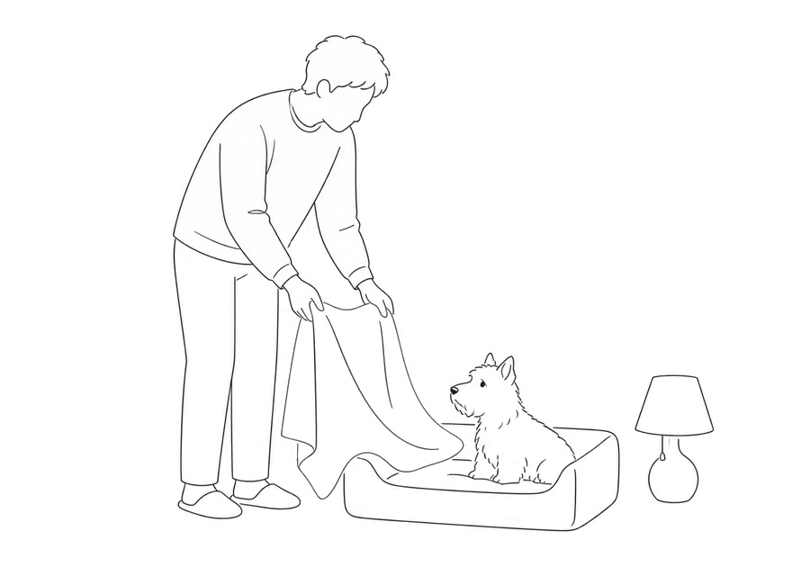 犬の甘噛みが夜に増える時、まず見ることの画像