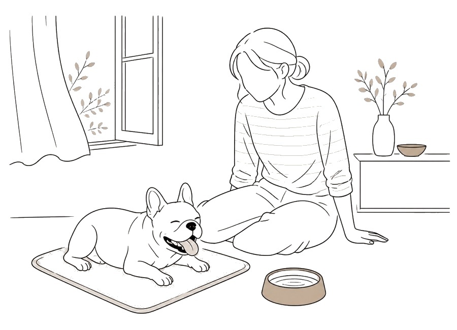 犬のハアハアが止まらない時の見方。の画像