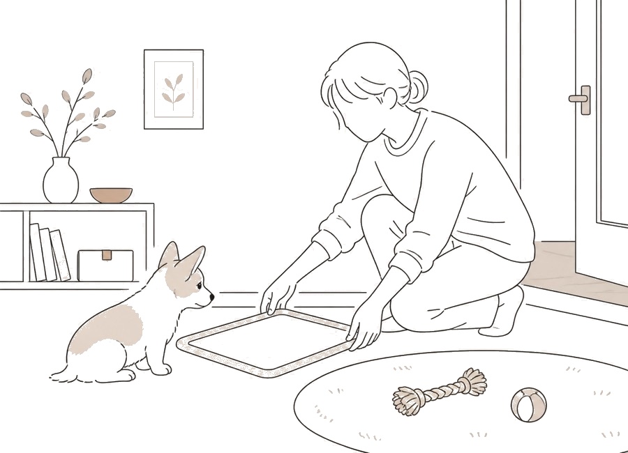 犬がトイレを覚えない時、場所より先に見ること。の画像