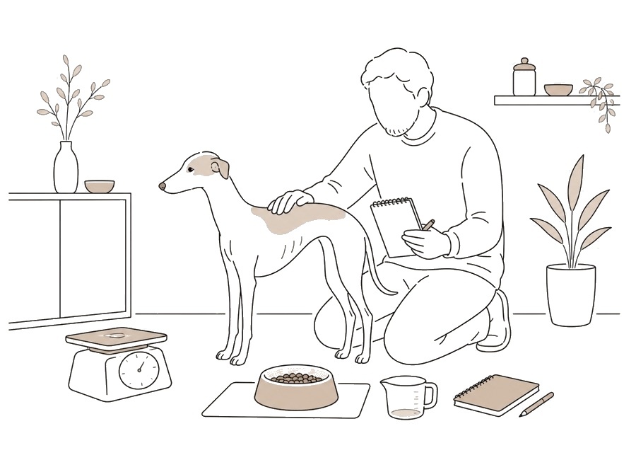犬の体重が増えない時、食事量だけで決めない。の画像