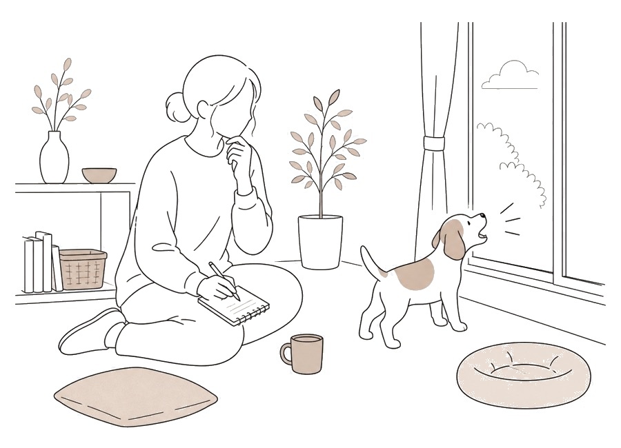 子犬が吠える時、理由を分けて見る。の画像