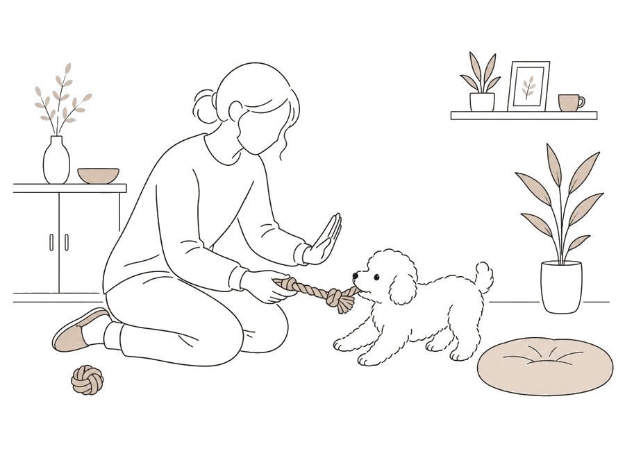 子犬が噛む時、叱る前に見ること。の画像