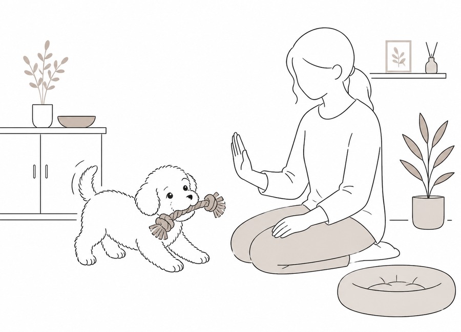 子犬の噛み癖はいつまで続く？叱る前に見る原因と直し方。の画像