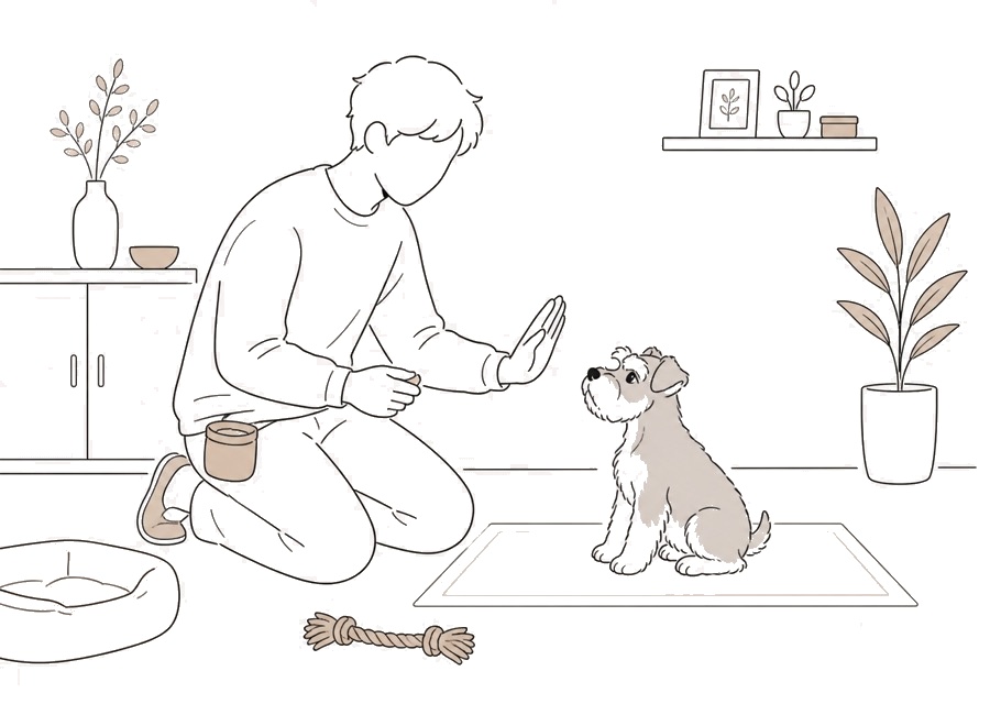 子犬のしつけはいつから始めるか。の画像