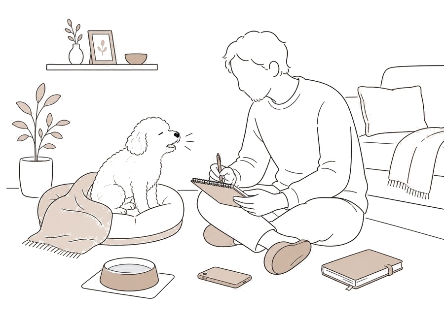 老犬の咳が気になる時の見方。の画像