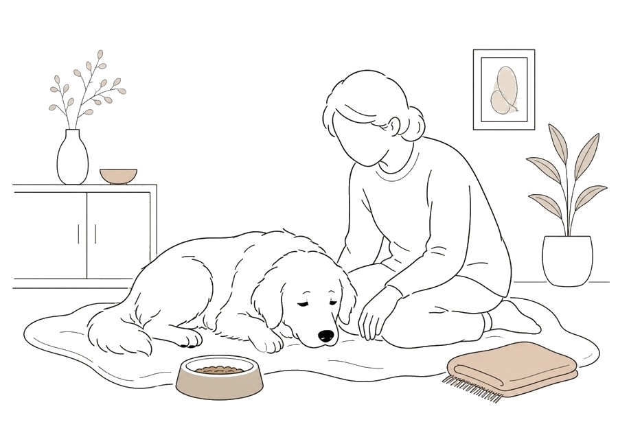 老犬がご飯を食べない時、無理に食べさせる前に見ること。の画像